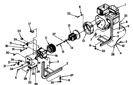Replacement Parts List For 3zc11 A-C Generator Diagram and Parts List for 9320-0-3ZC11  Briggs and Stratton Generator
